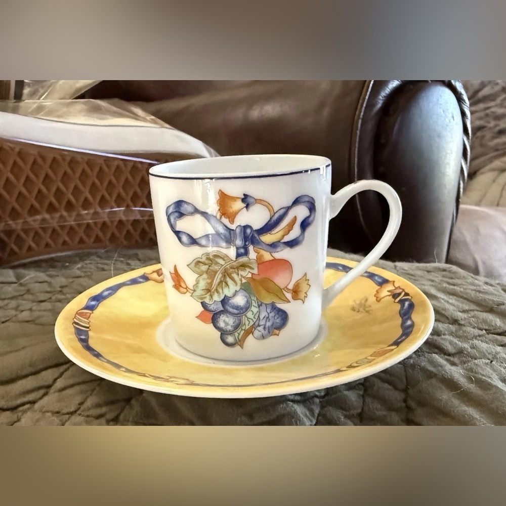 Bernardaud Borghese Teacup and Saucer
